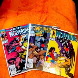 Wolverine mint condition comic books. In plastic envelopes. $80 total. (3total)